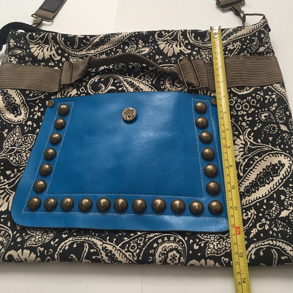 Focus Baby Vegan Leather & Canvas Hobo bag NWOT - Picture 14 of 16